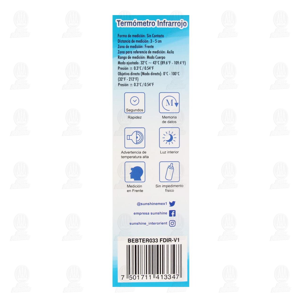 Term&oacute;metro Infrarrojo HG01, 1 pz. image number 2