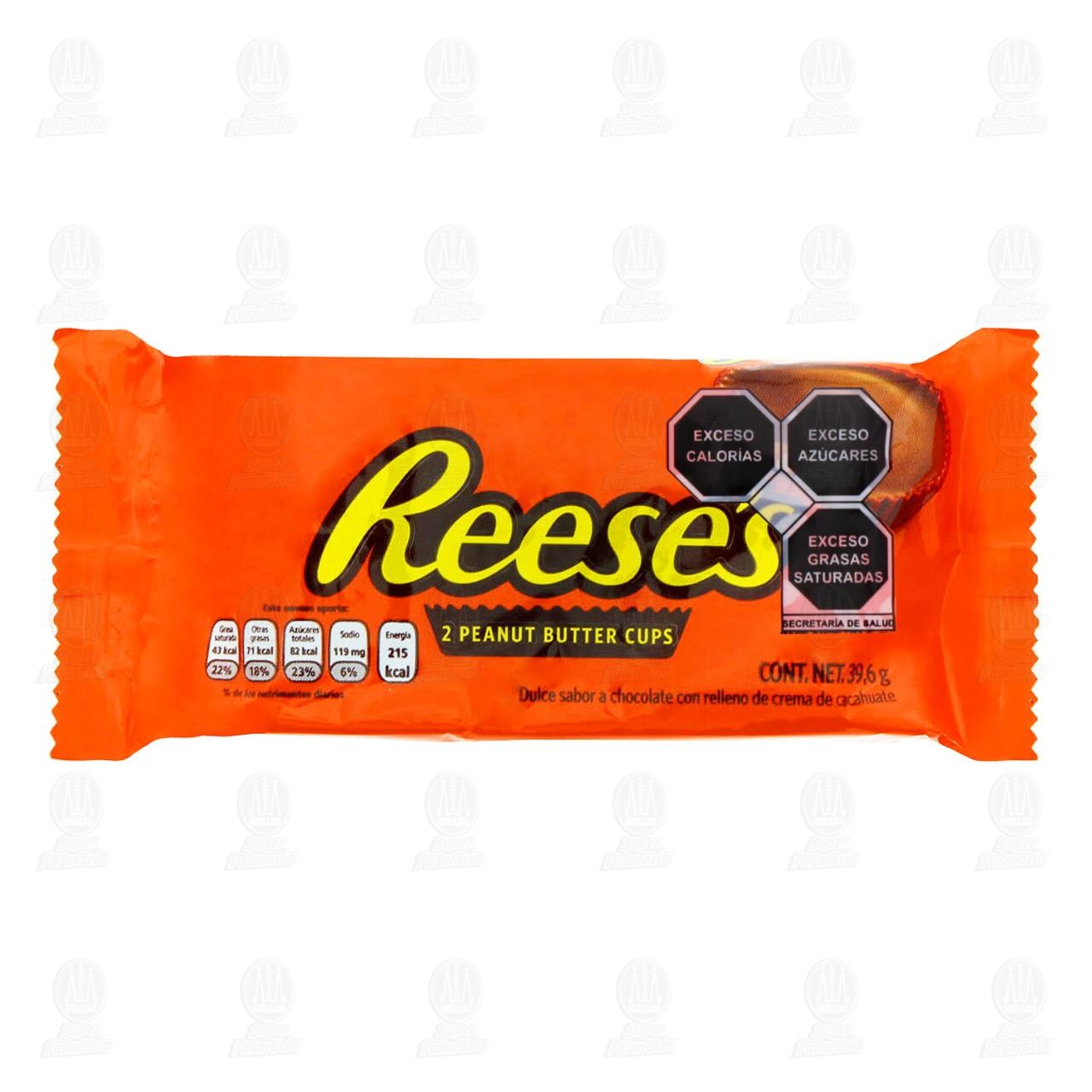 Chocolate Reese's Relleno de Crema de Cacahuate, 39.6 gr.