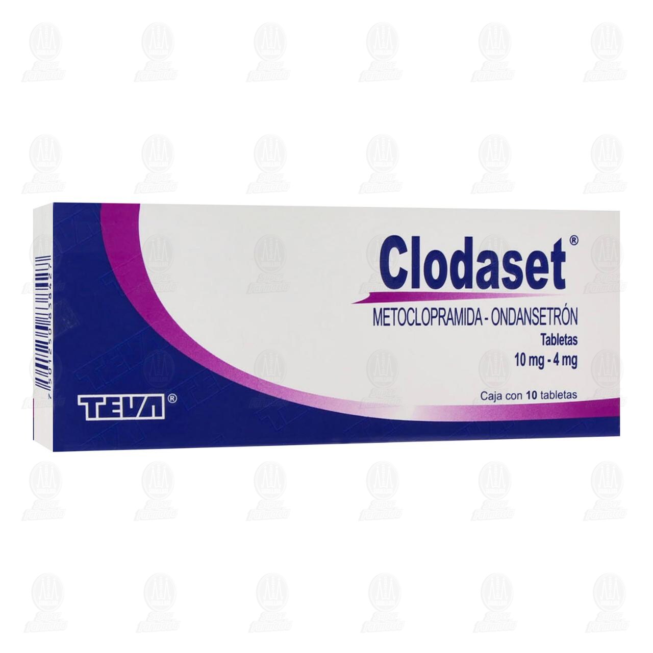 Clodaset 10mg/4mg, 10 Tabletas.