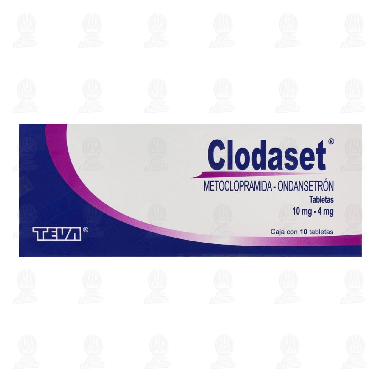 Clodaset 10mg/4mg, 10 Tabletas. image number 1