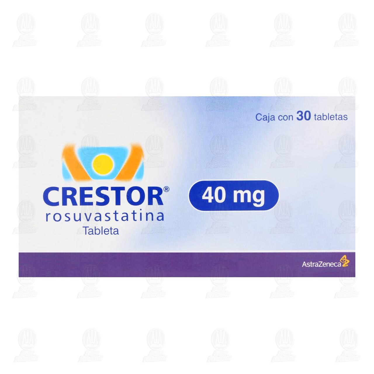 Crestor 40 mg, 30 Tabletas. image number 1