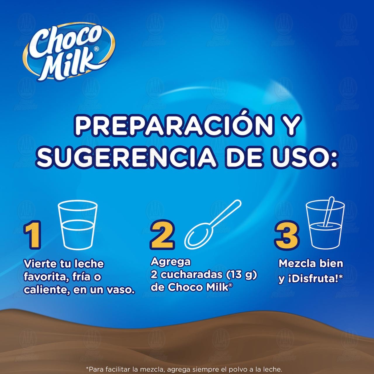 Choco Milk Chocolate en Polvo, 160 gr. image number 2