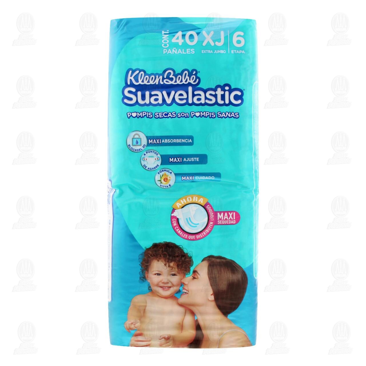 Pa&ntilde;ales para Beb&eacute; KleenBeb&eacute; Suavelastic Etapa 6 Talla XJ, 40 pzas. image number 1