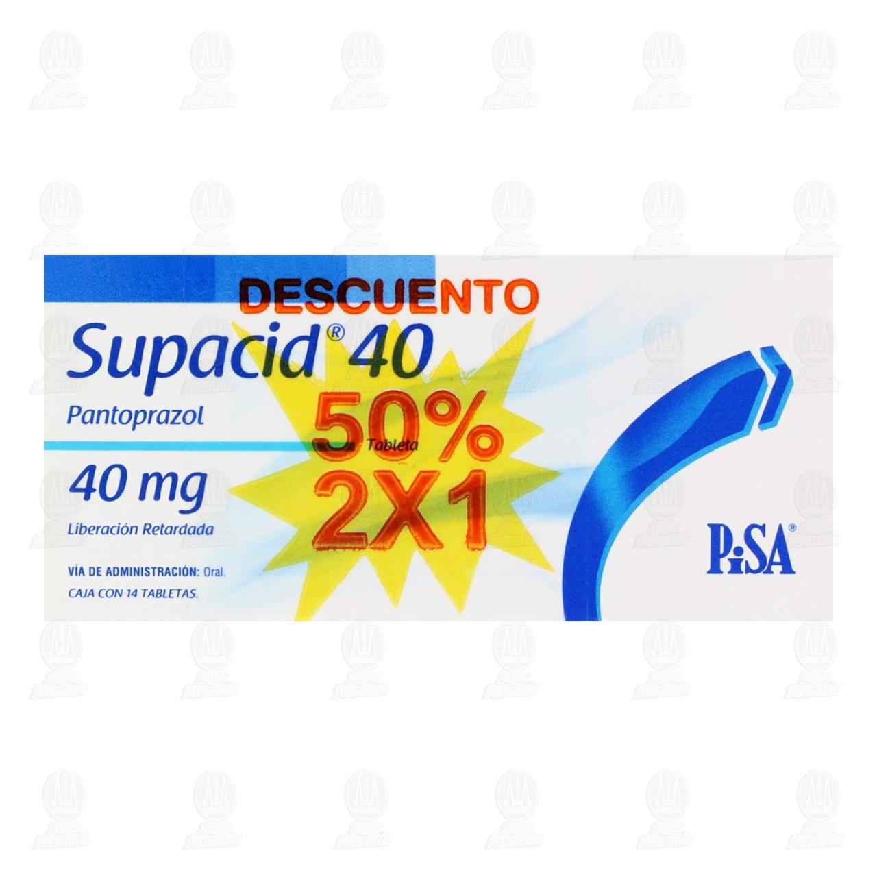 Supacid 40 mg 2X1, 2 Cajas de 14 Tabletas C/U. image number 1