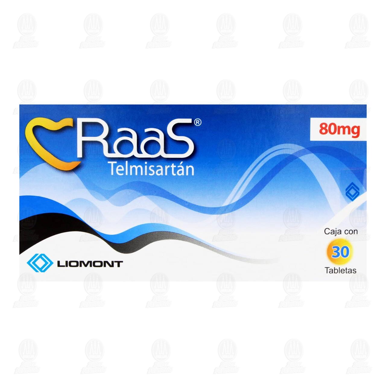 Raas 80 mg, 30 Tabletas. image number 1