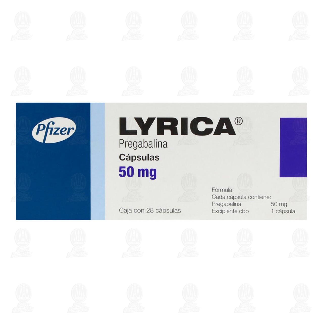 Lyrica 50 mg, 28 C&aacute;psulas. image number 2