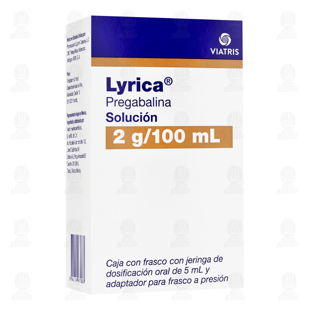 Lyrica 2gr/100ml Soluci&oacute;n, 105 ml. image number 0