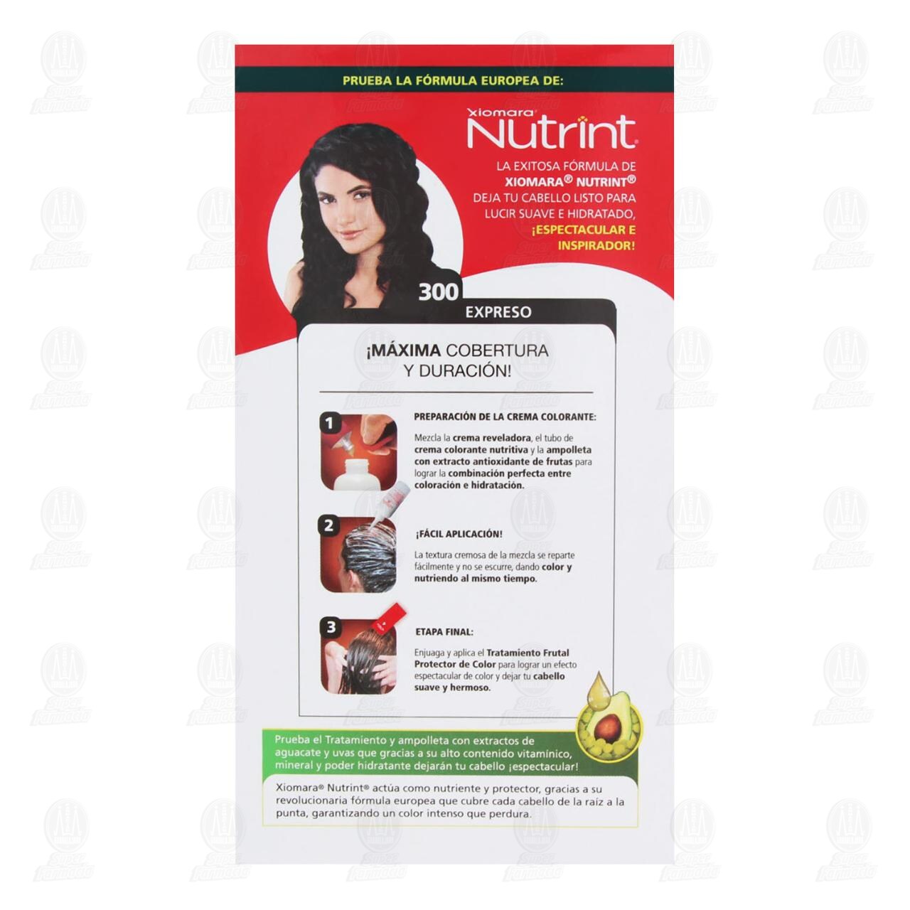 Tinte Nutrint Color Espectacular en Crema Casta&ntilde;o Oscuro (300), 1 pz. image number 2