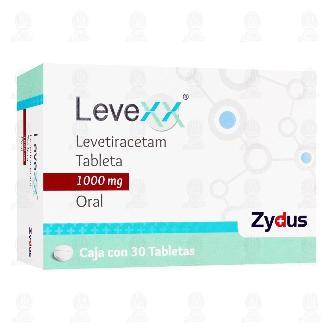 Levexx 1000 mg, 30 Tabletas. image number 0
