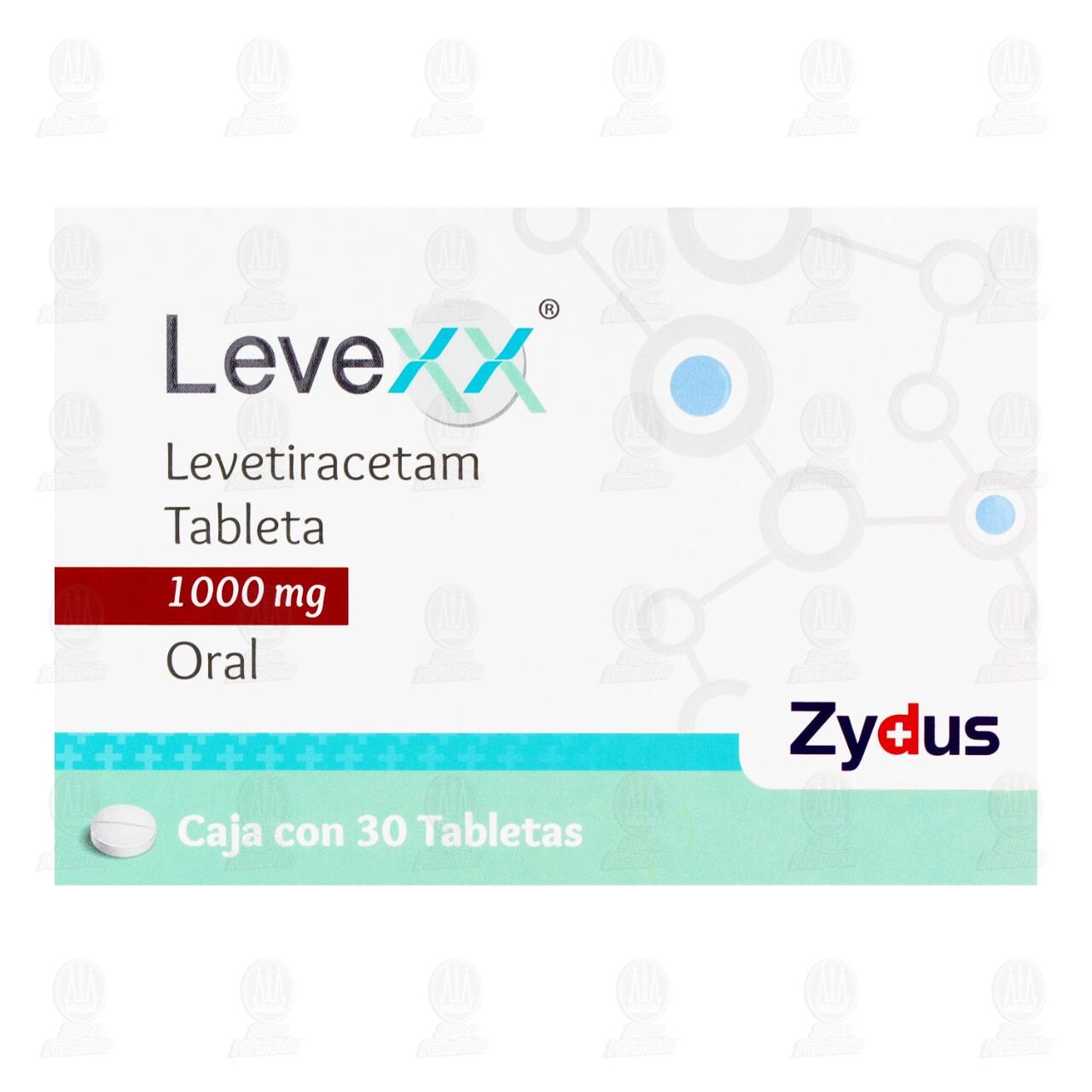 Levexx 1000 mg, 30 Tabletas. image number 1