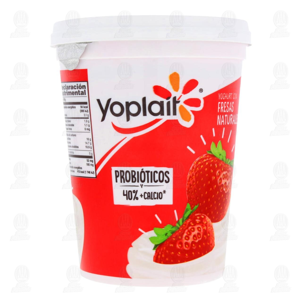 Yoghurt Yoplait con Fresas Naturales, 442 gr. image number 1
