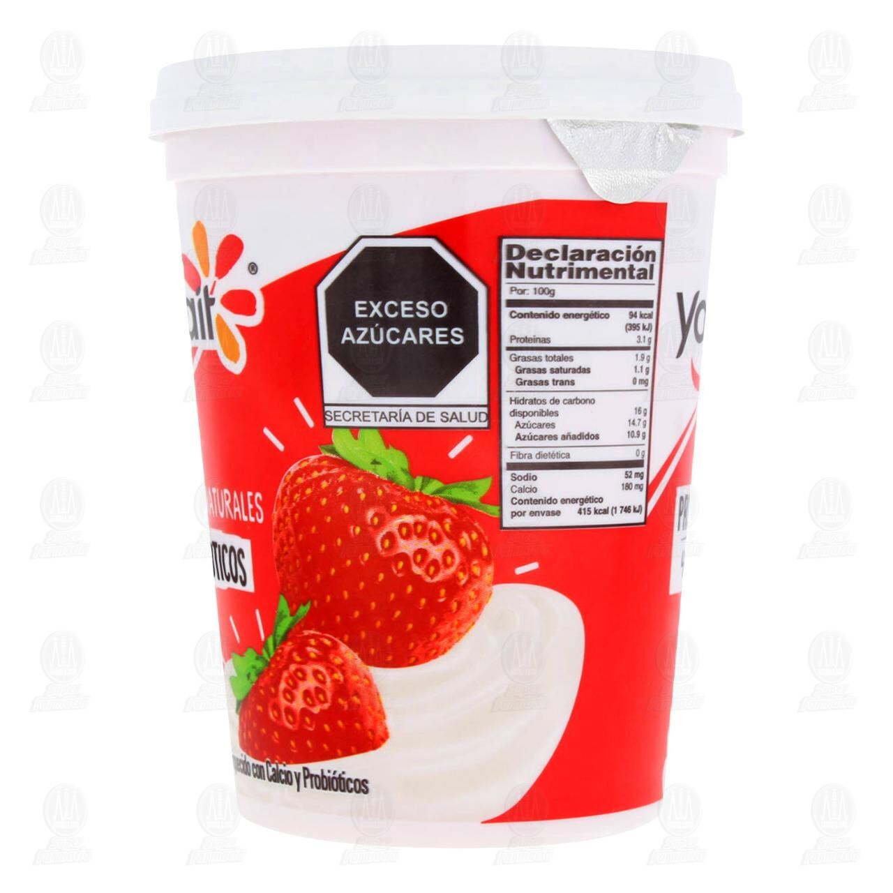 Yoghurt Yoplait con Fresas Naturales, 442 gr. image number 2