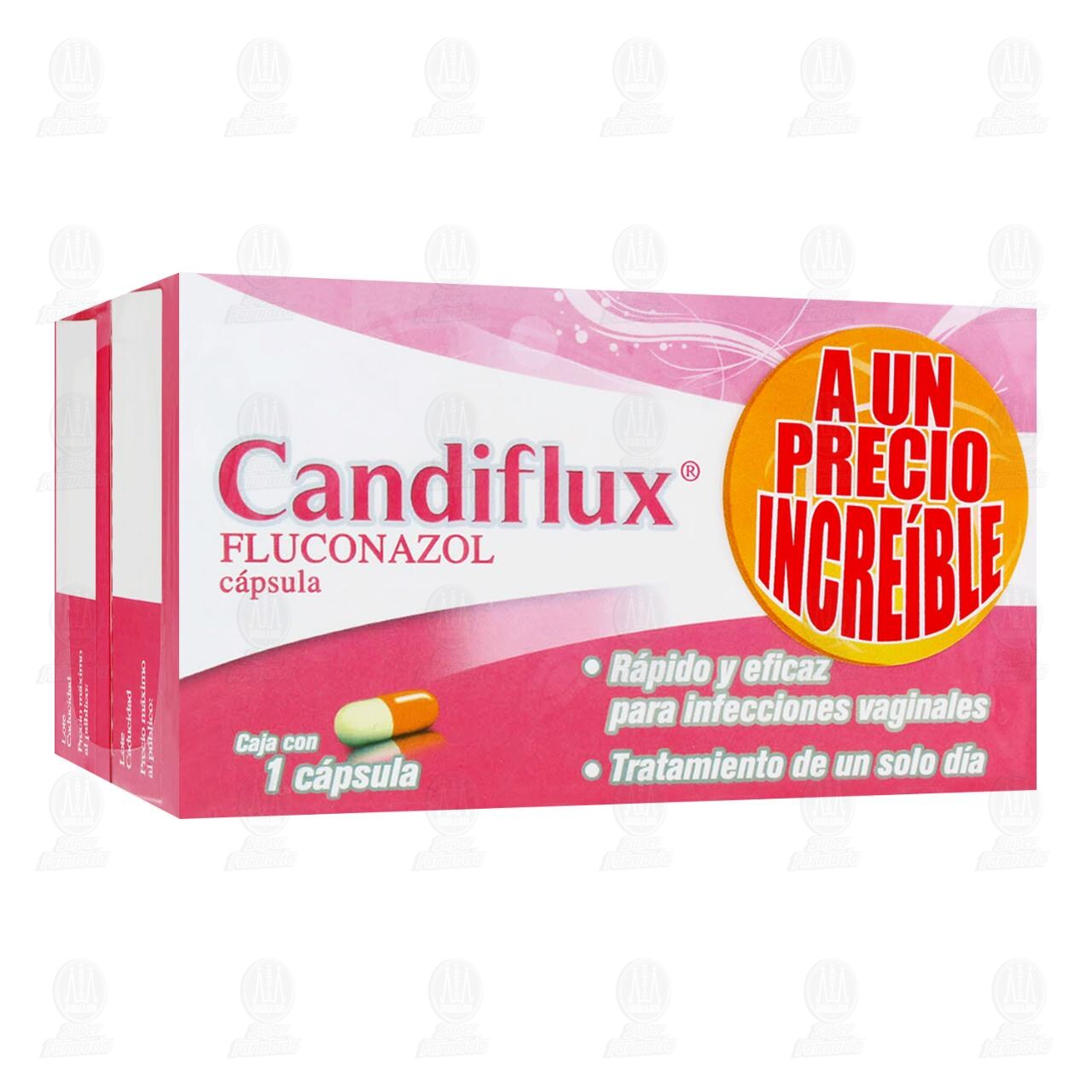 Candiflux 150mg 2 Cajas con 1 C&aacute;psula c/u, Precio Especial. image number 0