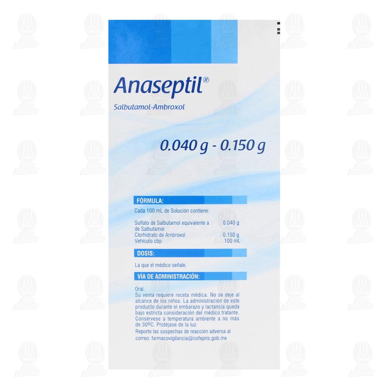 Anaseptil 0.040gr/0.150gr, 60 ml. image number 2