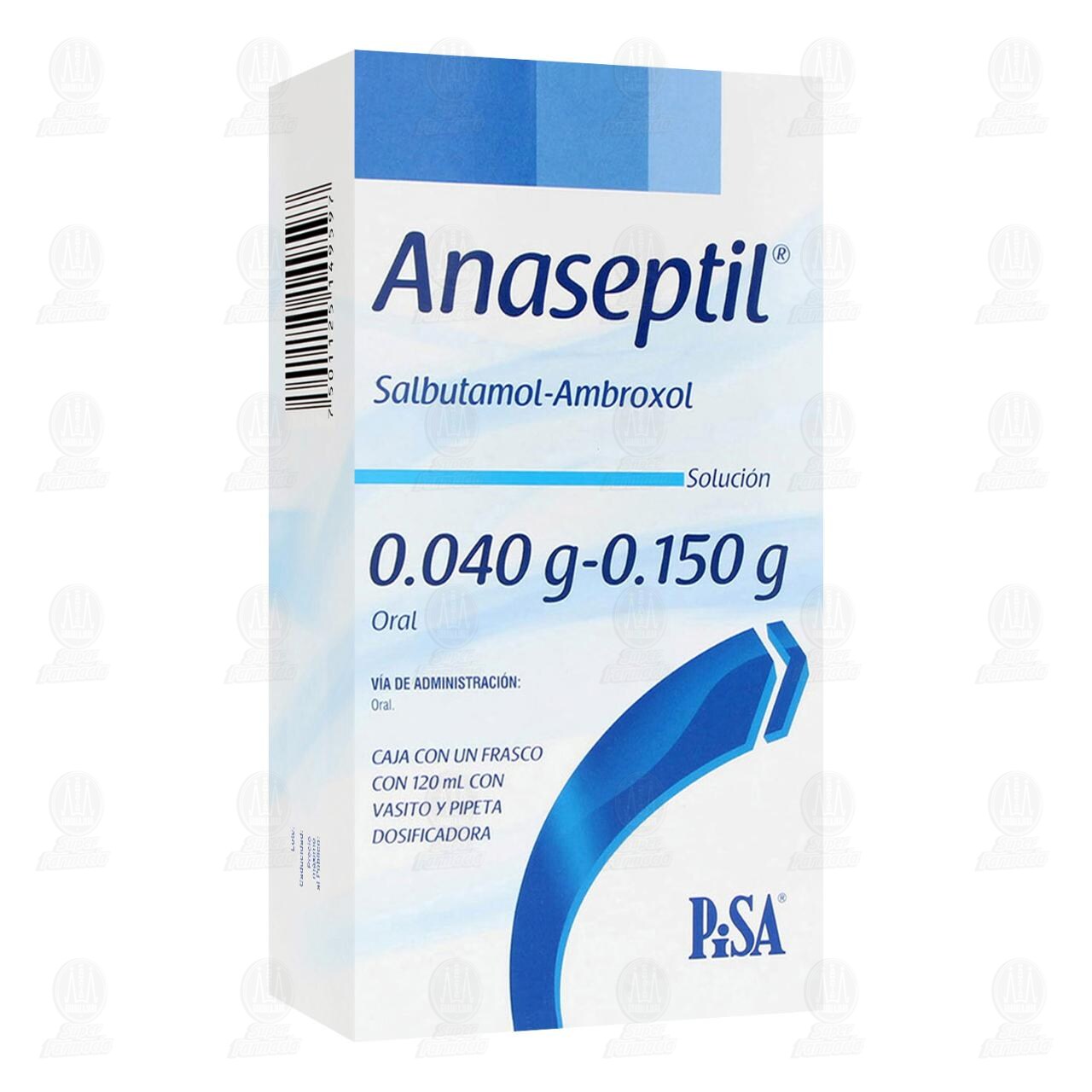 Anaseptil 0.040gr/0.150gr, 120 ml. image number 0