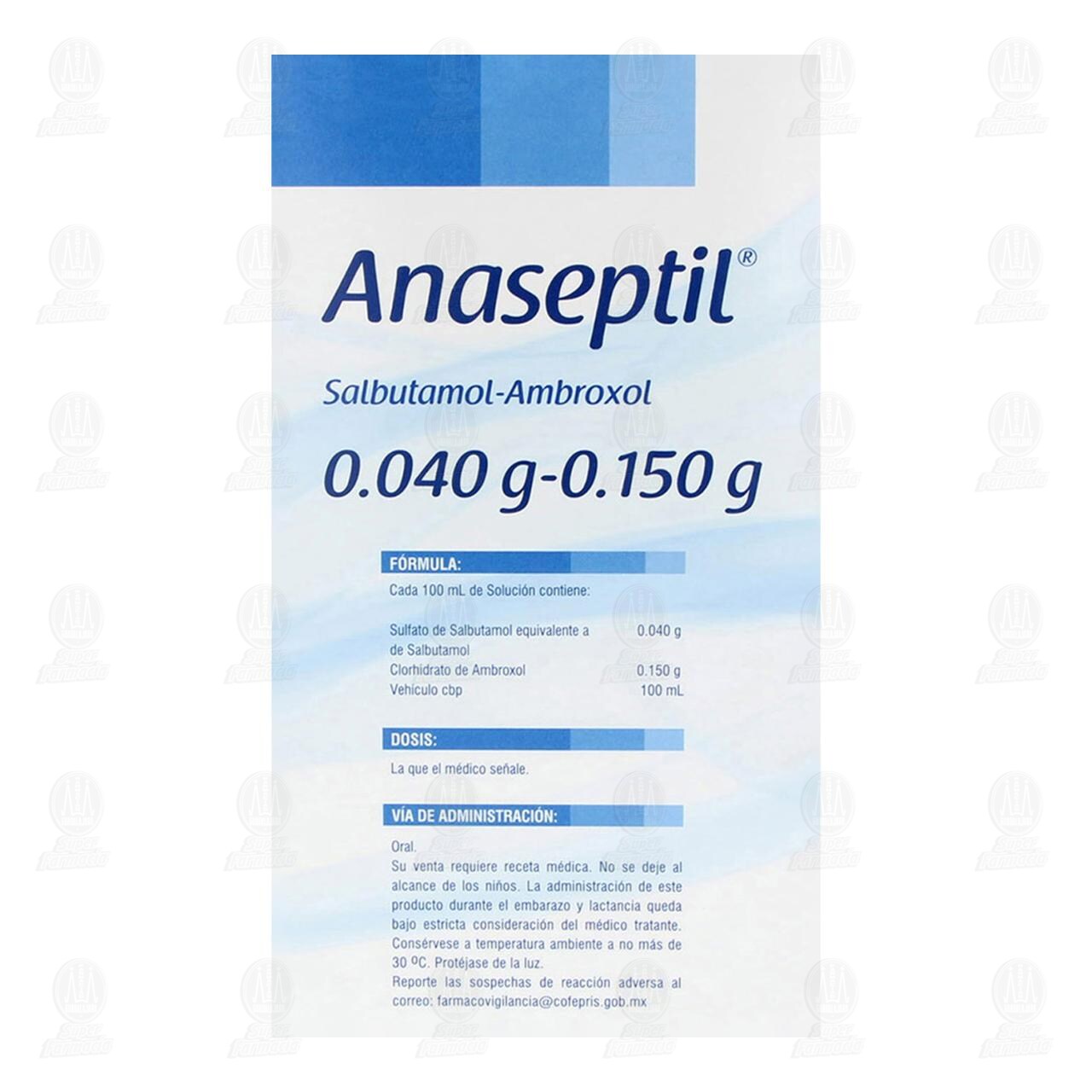 Anaseptil 0.040gr/0.150gr, 120 ml. image number 2