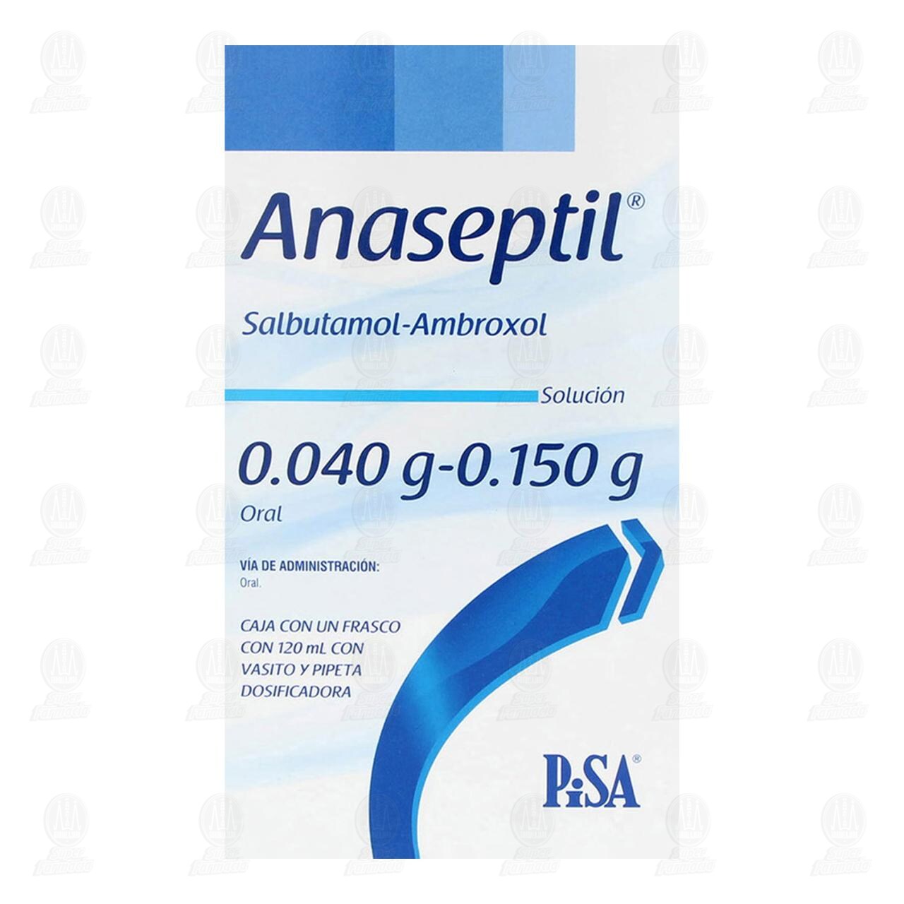 Anaseptil 0.040gr/0.150gr, 120 ml. image number 1