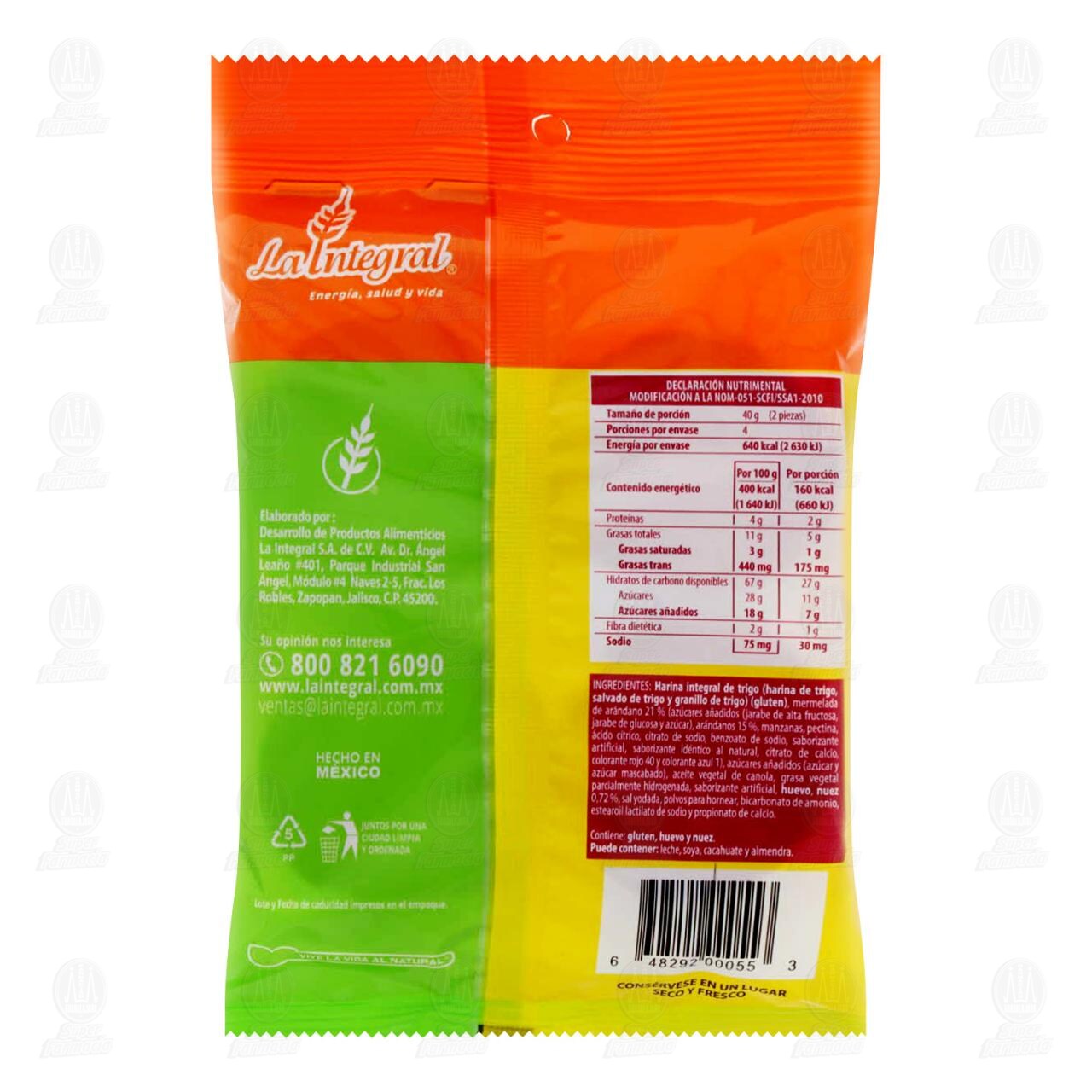 Galletas Rueditas La Integral con Mermelada de Arándano, 160 gr. image number 1