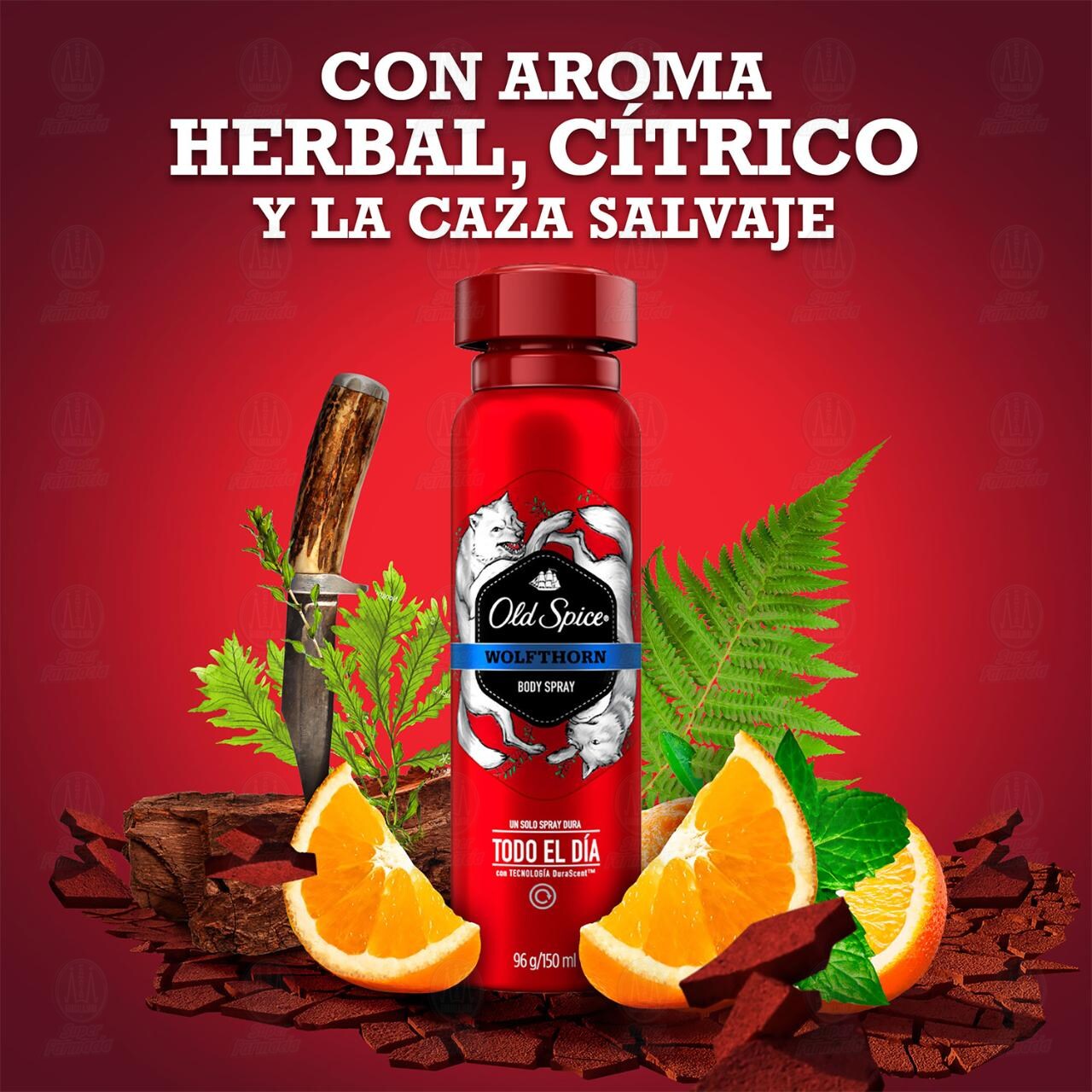 Desodorante Old Spice Wolfthorn en Aerosol, 150 ml. image number 3