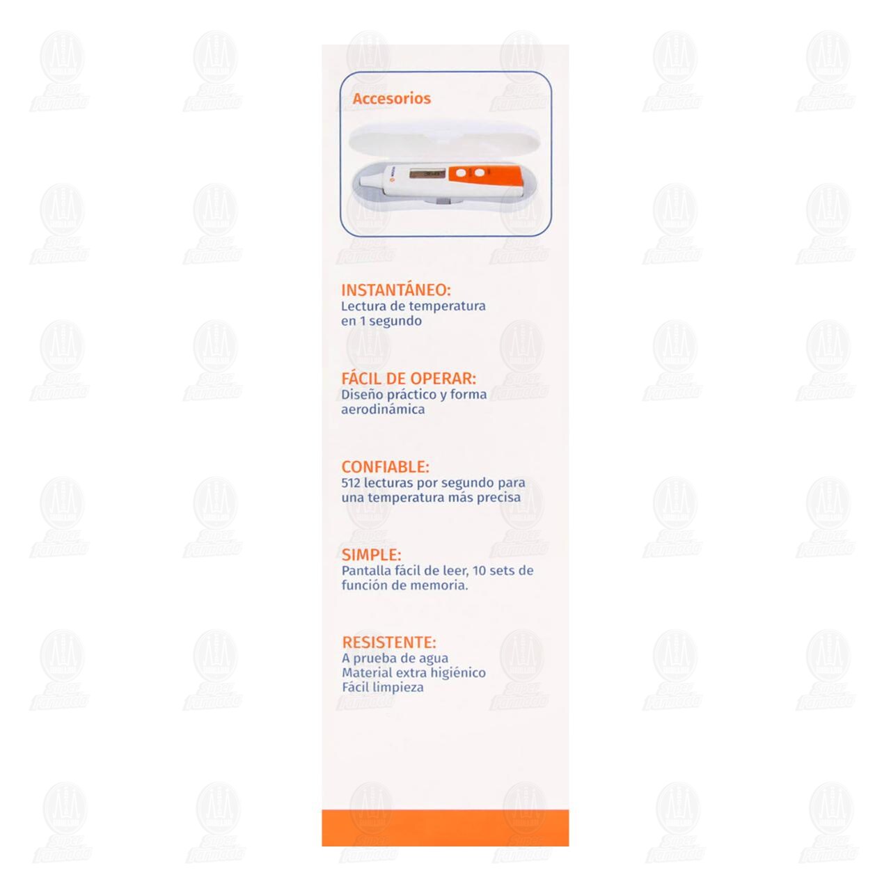 Termómetro Digital de Oído Neutek a Prueba de Agua, 1 pz. image number 2