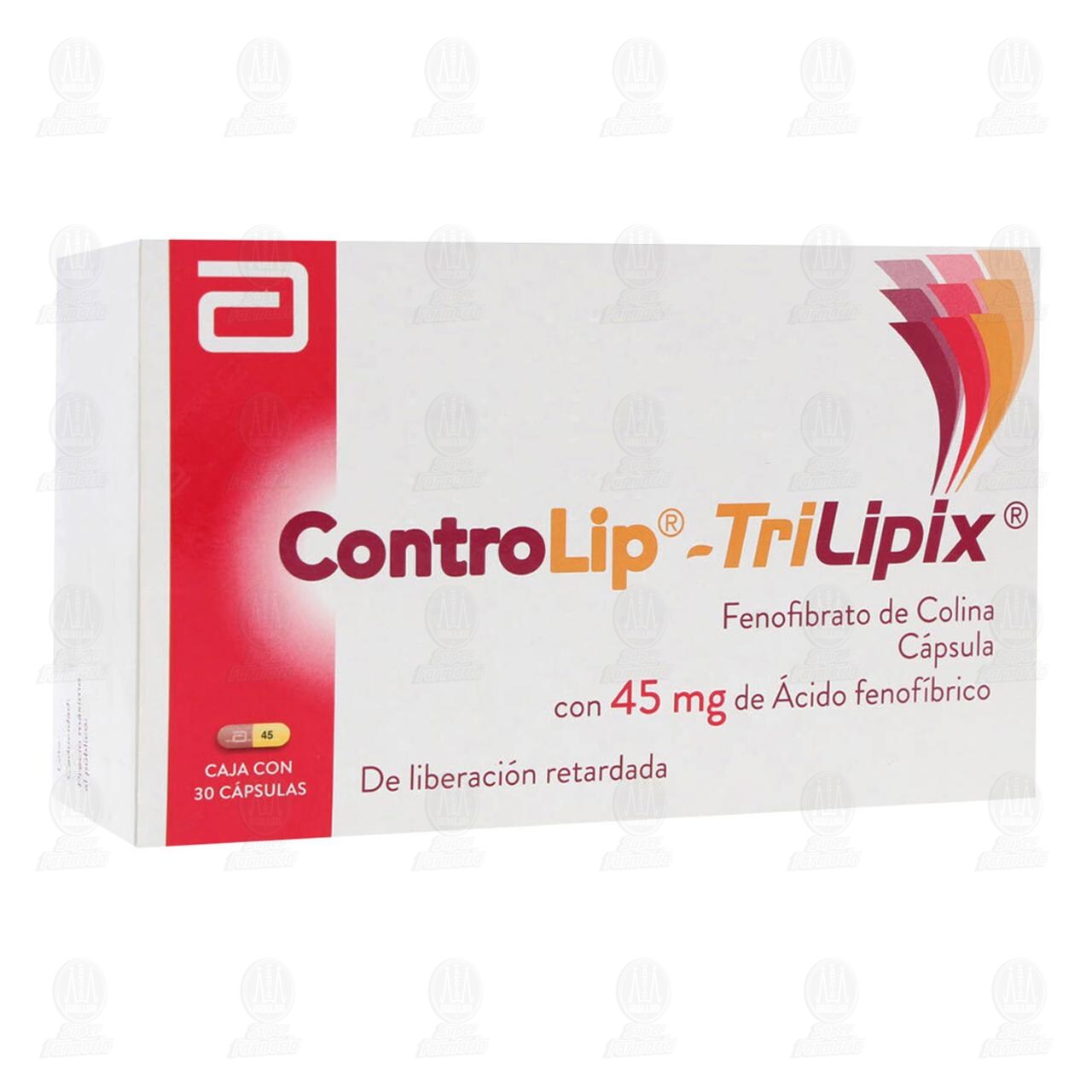 Controlip-Trilipix 45 mg, 30 C&aacute;psulas. image number 0