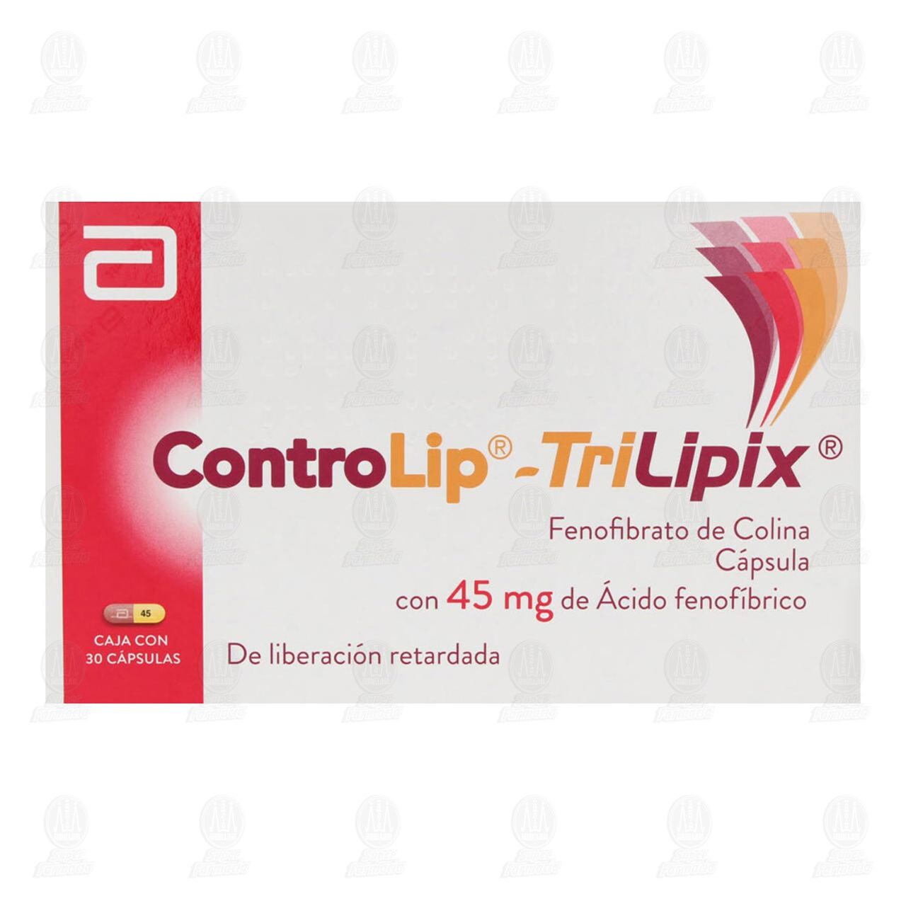 Controlip-Trilipix 45 mg, 30 C&aacute;psulas. image number 1