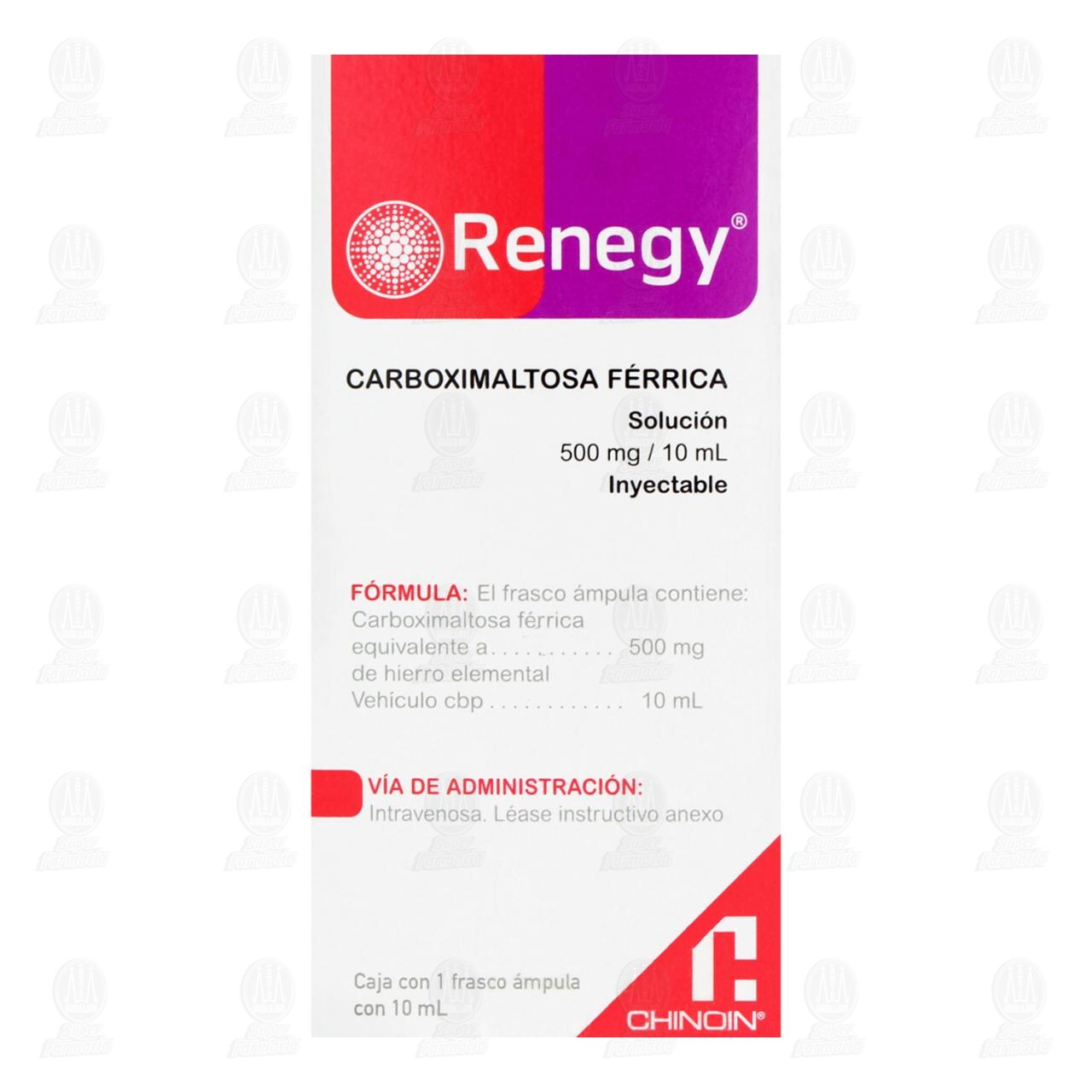 Renegy 500mg/10ml Solución Inyectable, 10 ml. image number 2
