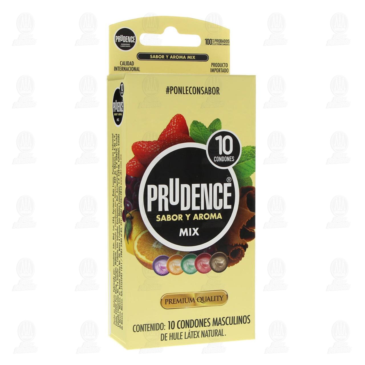Prudence Mix Sabor y Aroma Condones, 10 pzas. image number 0