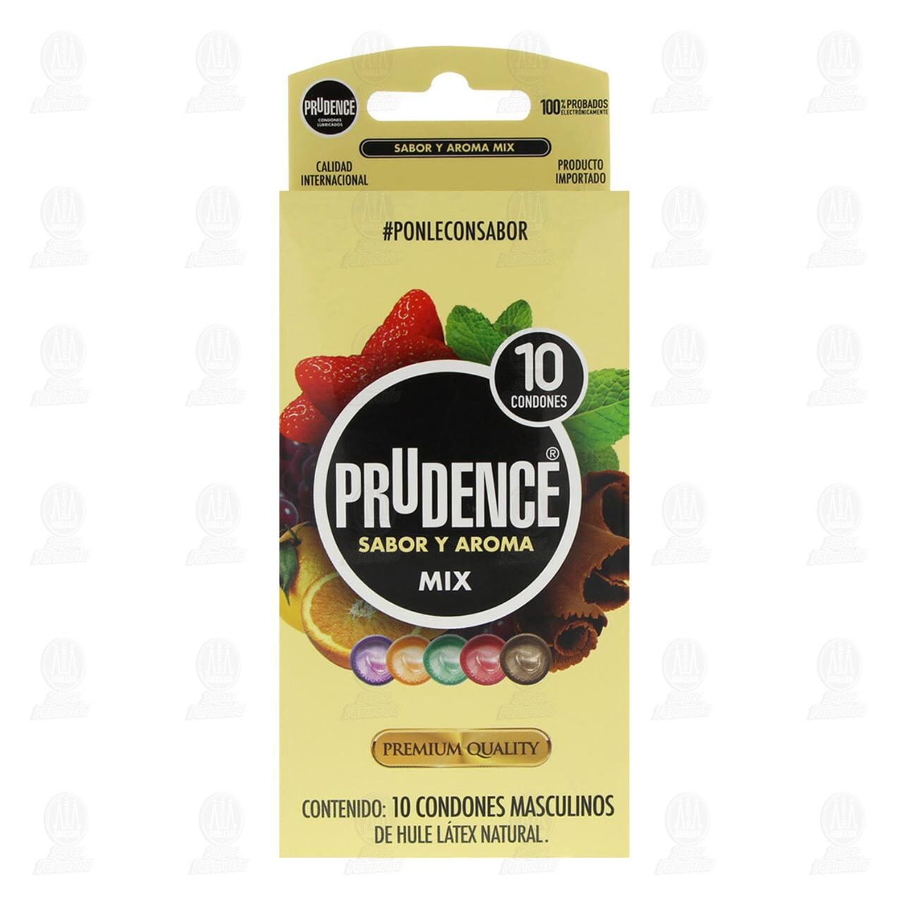Prudence Mix Sabor y Aroma Condones, 10 pzas. image number 1
