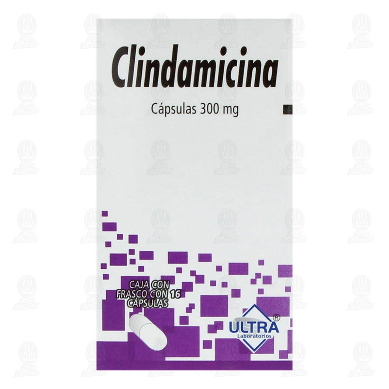 Clindamicina 300 mg, 16 C&aacute;psulas. image number 1