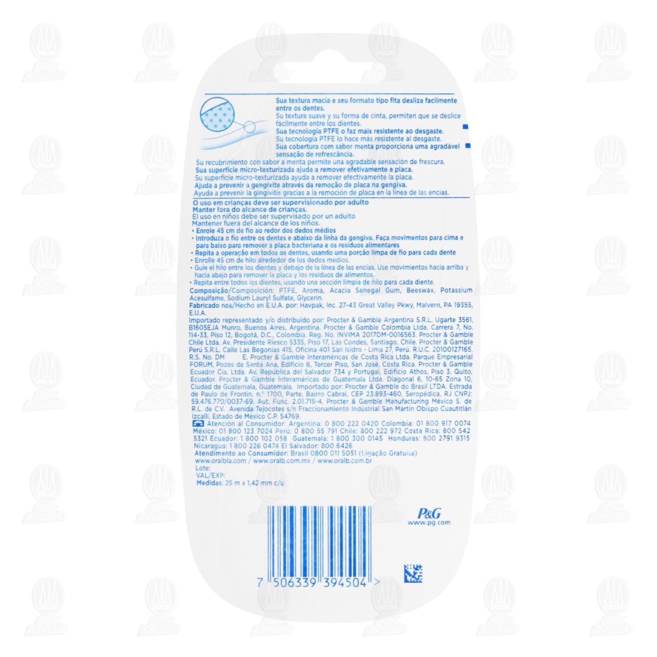 Pack Hilo Dental Oral-B Pro-Salud Multibeneficios, 2 pzas de 25 m c/u. image number 1