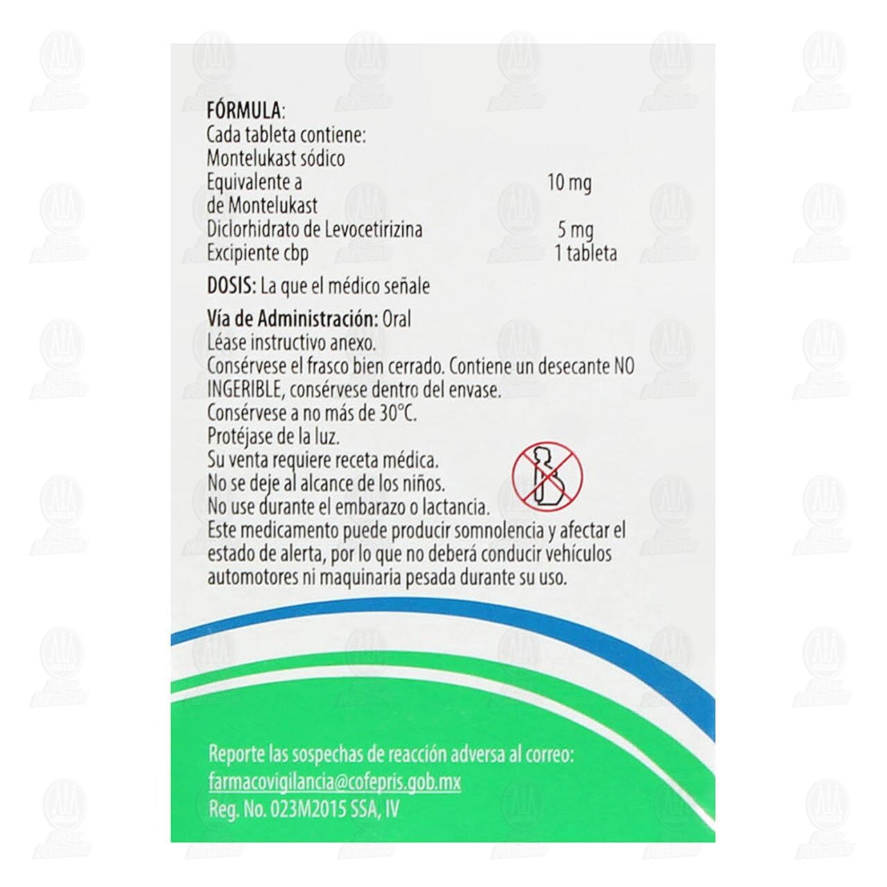 Misdapre RAC 10mg/5mg, 14 Tabletas. image number 2