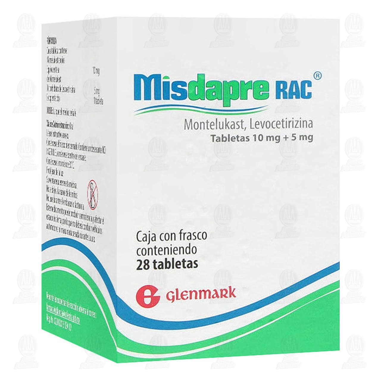 Imagen para Misdapre RAC 10mg/5mg, 28 Tabletas.