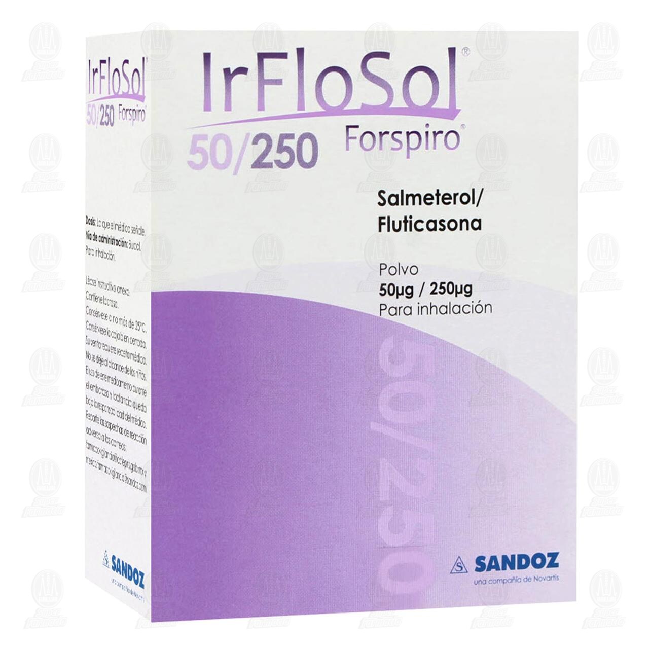 Irflosol 50mcg/250mcg Polvo para Inhalaci&oacute;n, 60 Dosis. image number 0