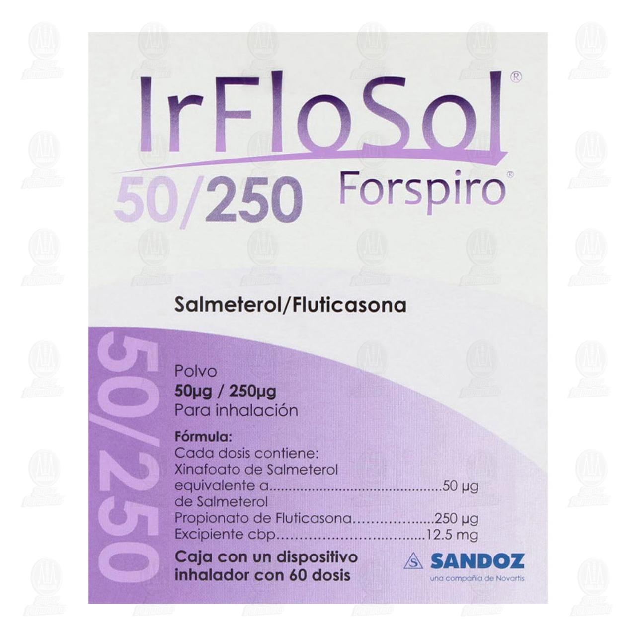 Irflosol 50mcg/250mcg Polvo para Inhalaci&oacute;n, 60 Dosis. image number 2