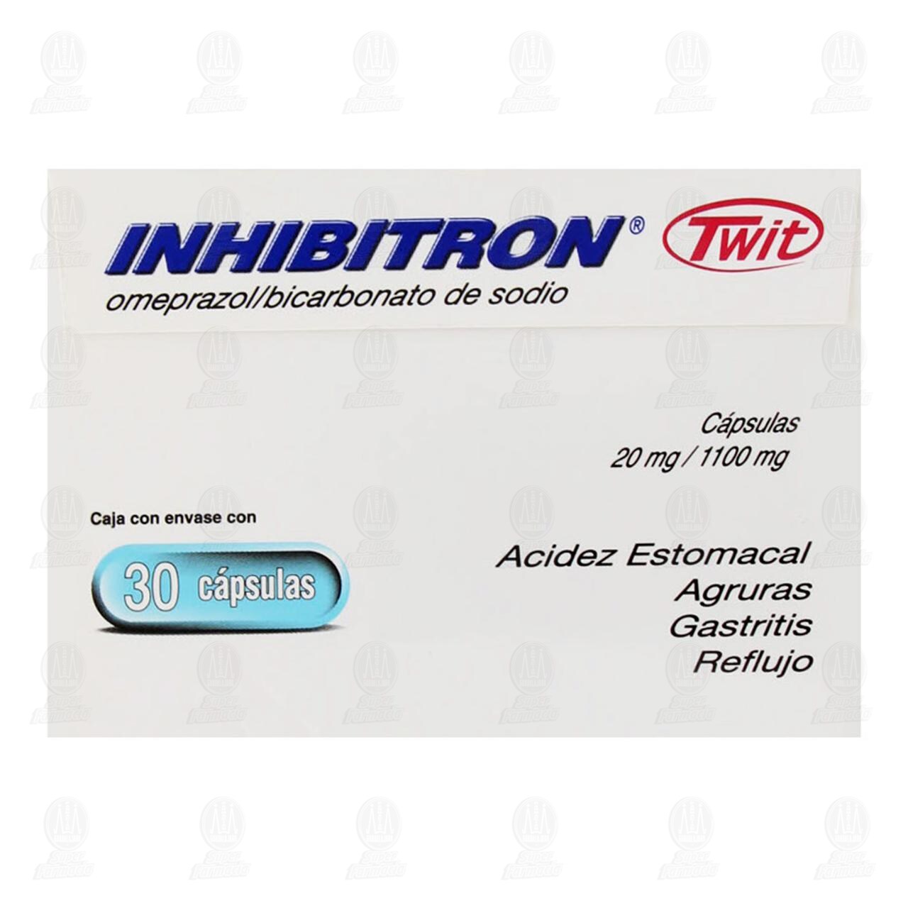 Inhibitron Twit 20mg/1100mg, 30 C&aacute;psulas. image number 4
