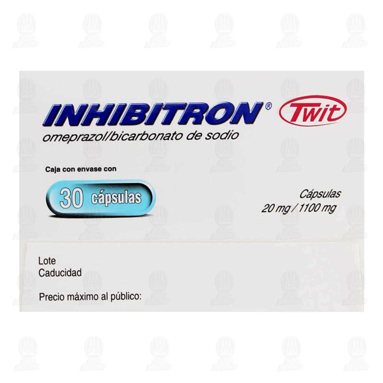 Inhibitron Twit 20mg/1100mg, 30 C&aacute;psulas. image number 3