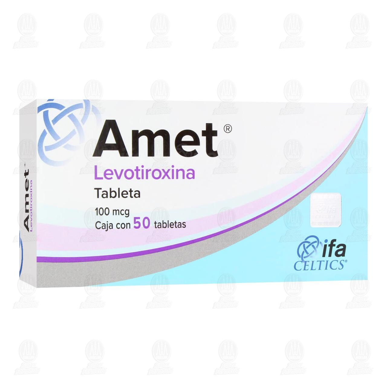 Amet 100 mcg, 50 Tabletas. image number 0