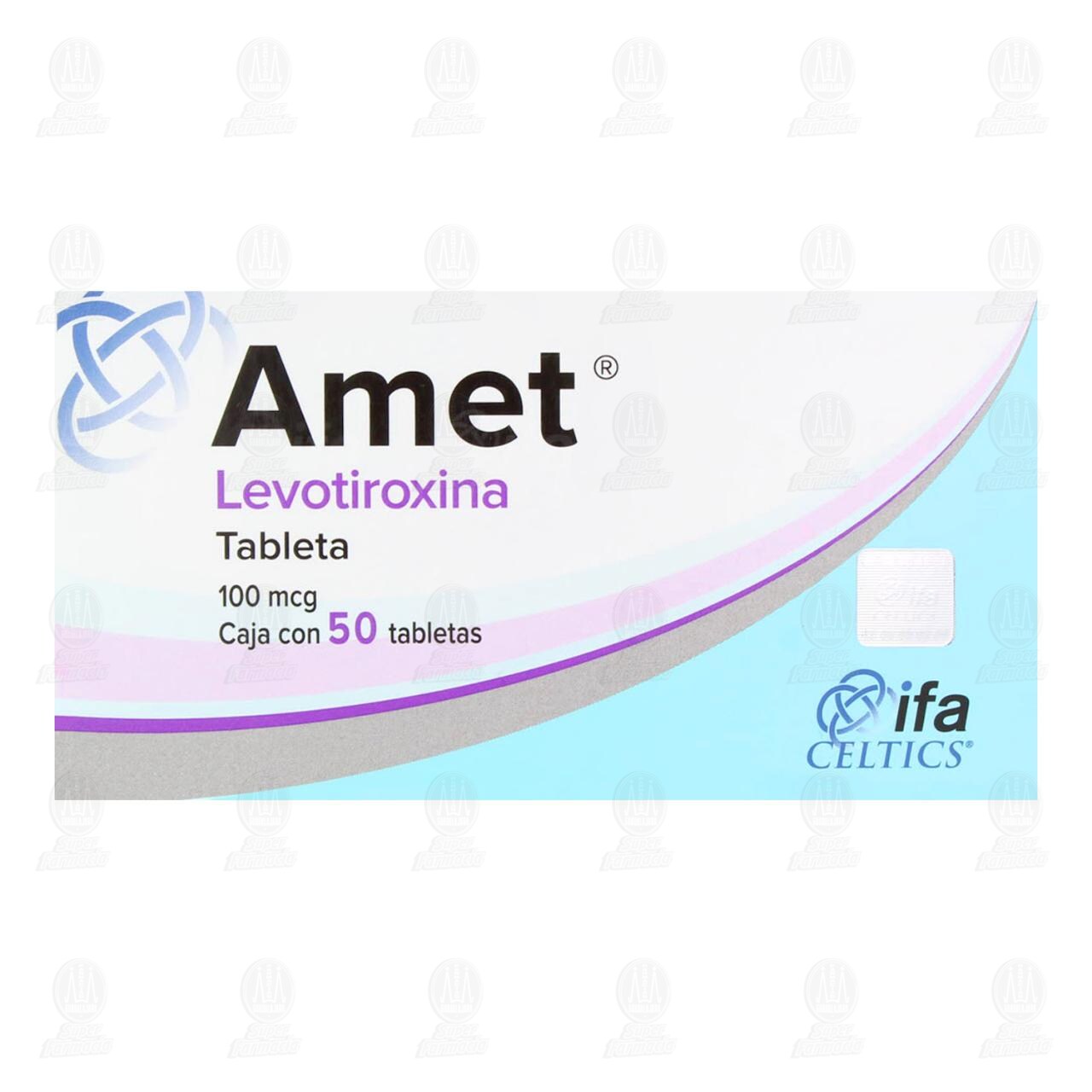 Amet 100 mcg, 50 Tabletas. image number 1