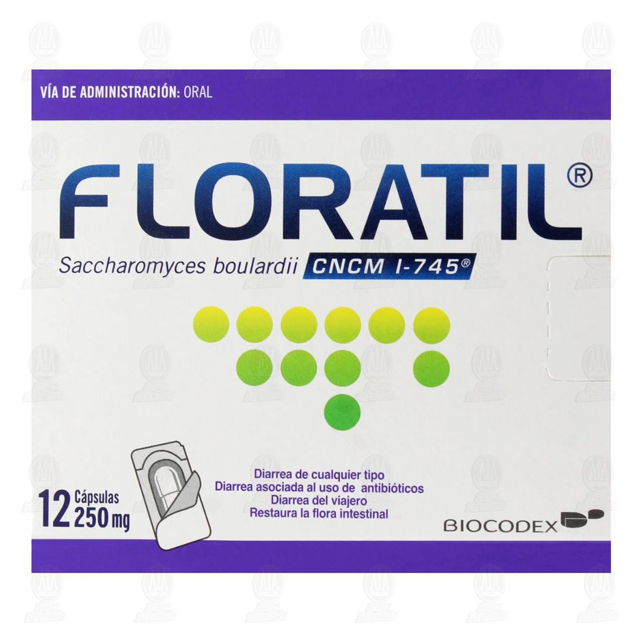 Floratil 250 mg, 12 C&aacute;psulas. image number 2