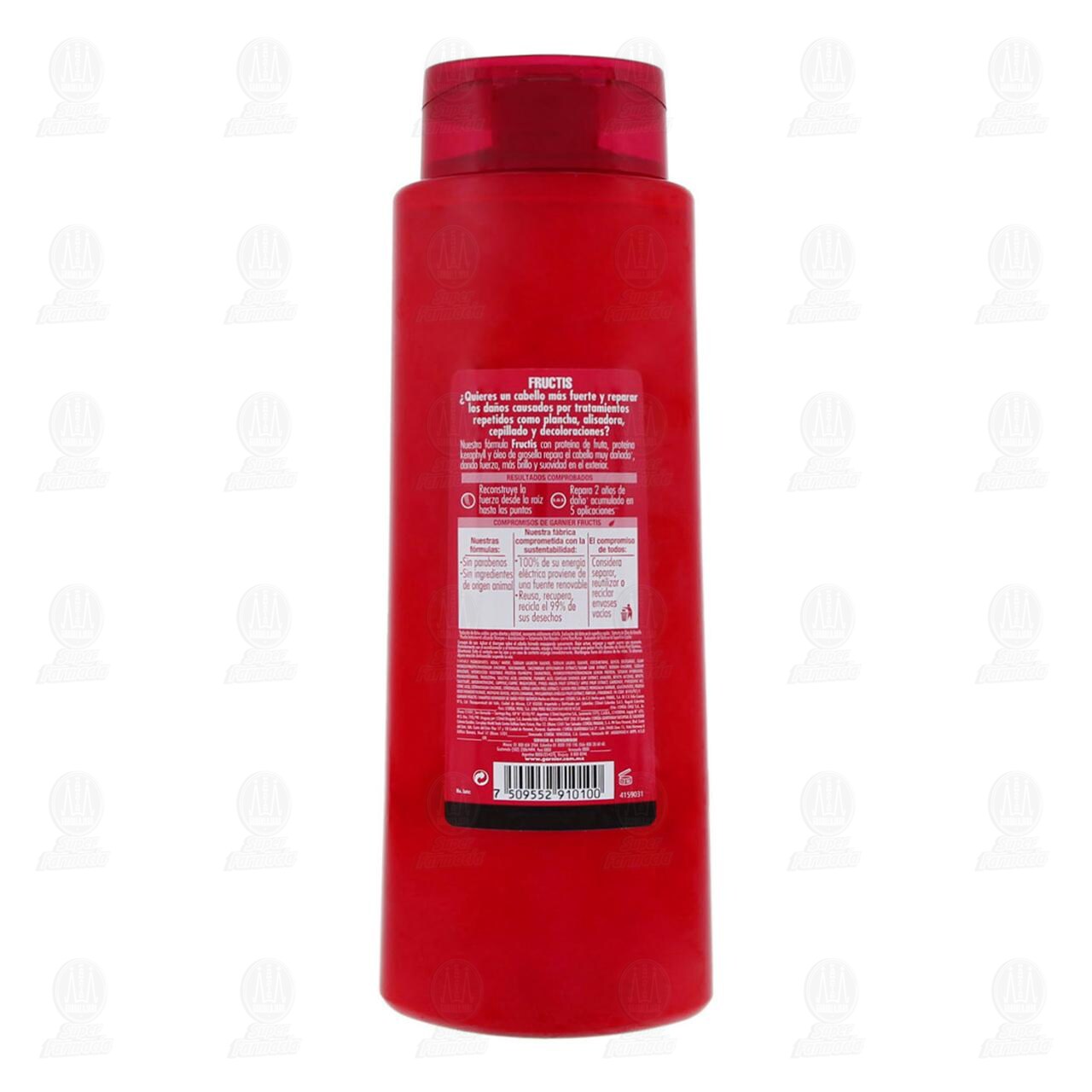 Shampoo Garnier Fructis Borrador de Da&ntilde;o Post Qu&iacute;mica, 650 ml. image number 2