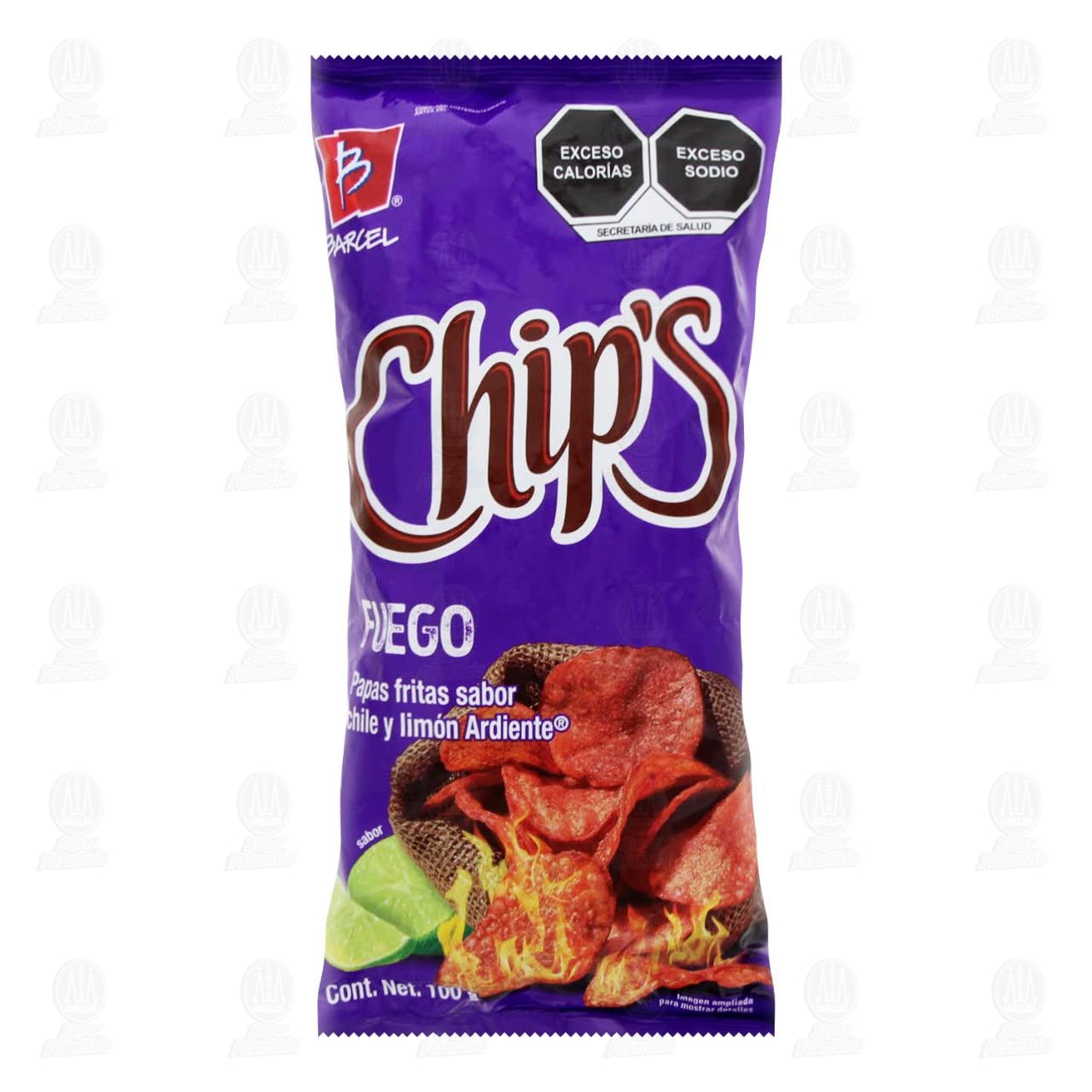 Imagen para Papas Chip's Fuego, 100 gr.