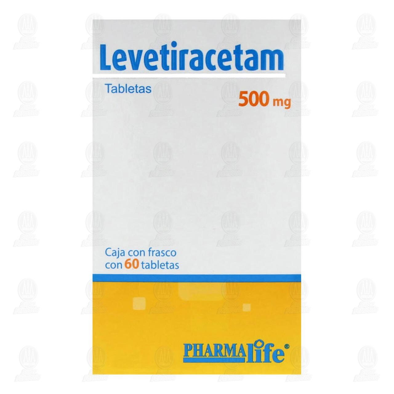 Levetiracetam 500 mg, 60 Tabletas Pharmalife. image number 1
