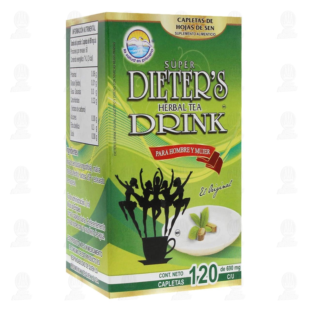 Dieter's Drink 690 mg, 120 Capletas. image number 0