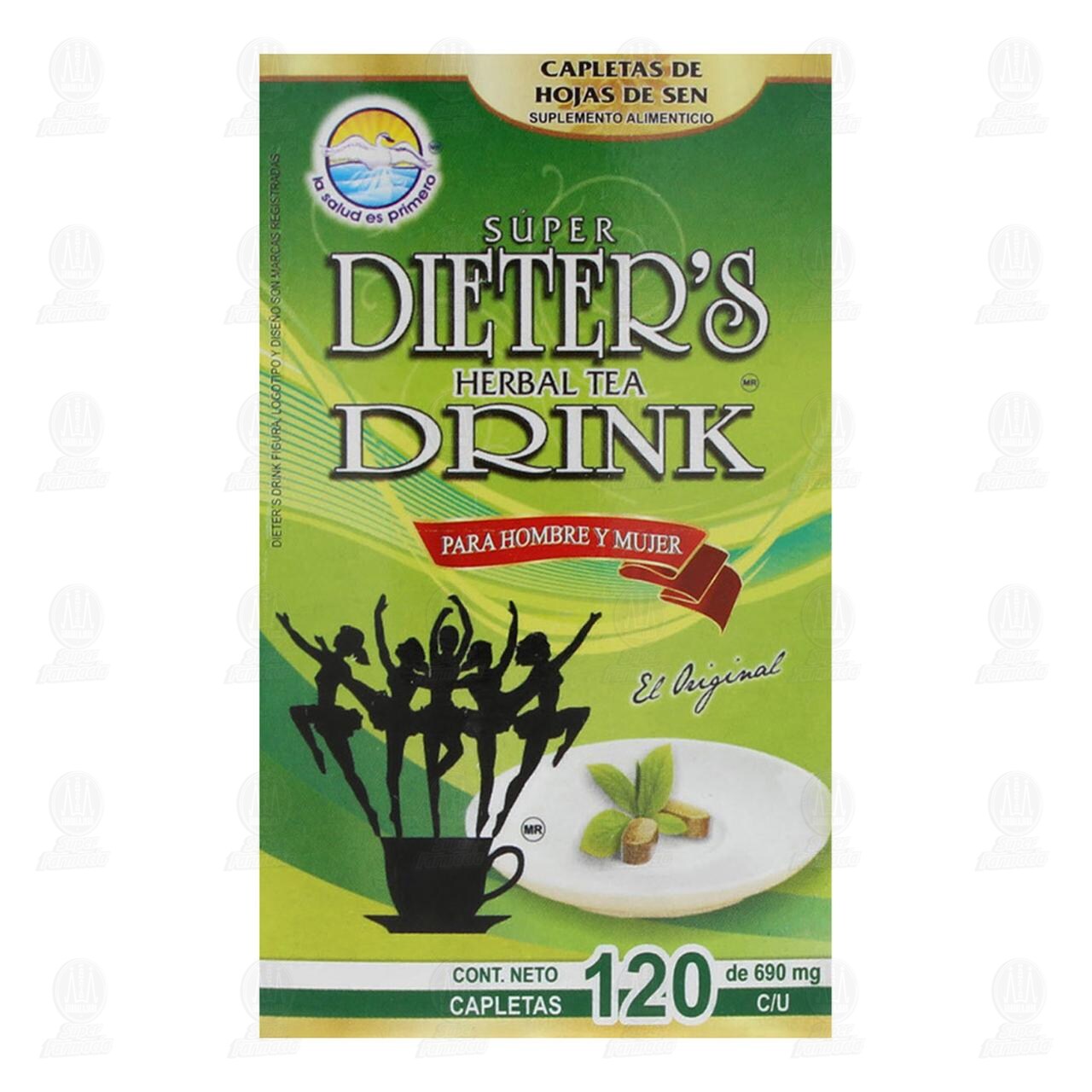 Dieter's Drink 690 mg, 120 Capletas. image number 1