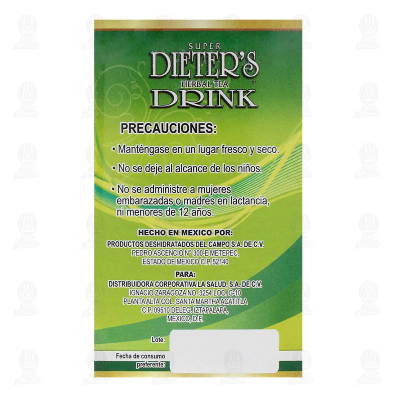 Dieter's Drink 690 mg, 120 Capletas. image number 2