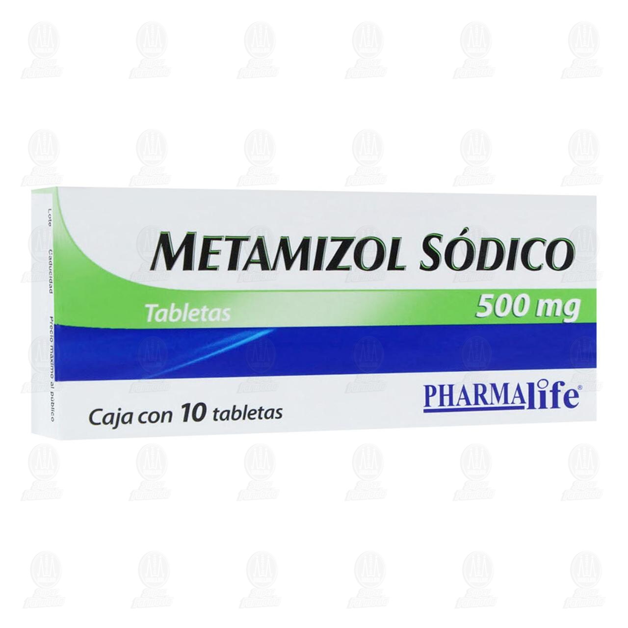 Metamizol S&oacute;dico 500 mg, 10 Tabletas Pharmalife. image number 0