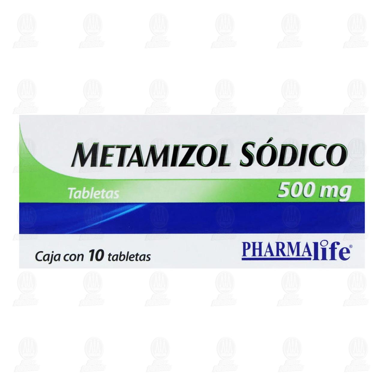 Metamizol S&oacute;dico 500 mg, 10 Tabletas Pharmalife. image number 1