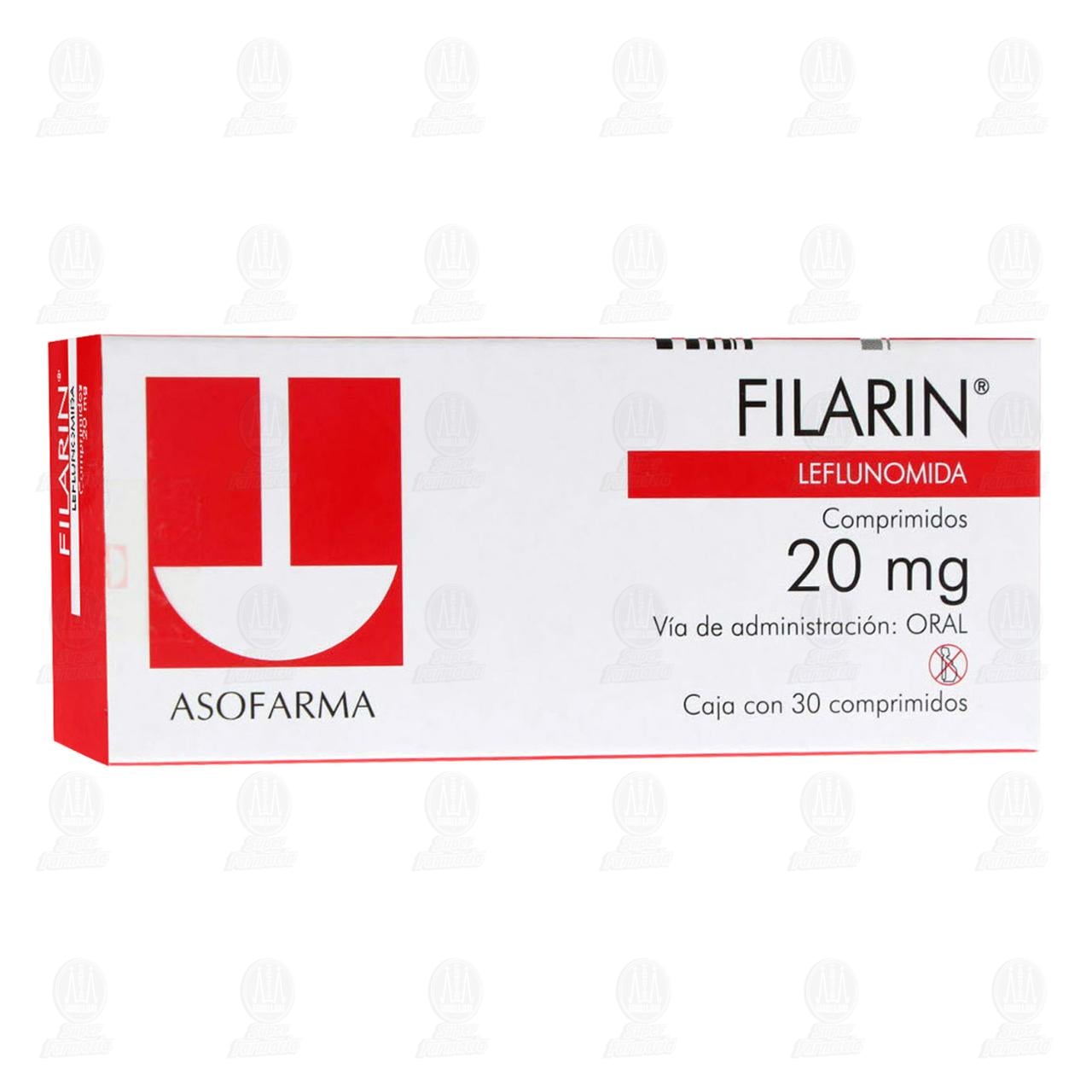 Filarin 20 mg, 30 Comprimidos.