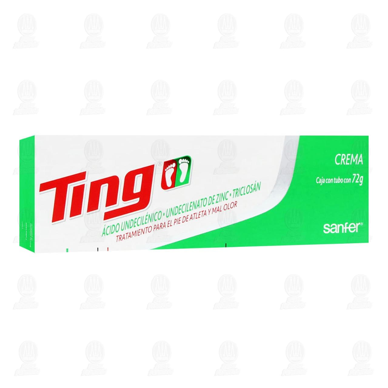 Imagen para Ácido Undecilénico - Undecilenato de Zinc - Triclosán Tratamiento para El Pie de Atleta Y Mal Olor Crema
